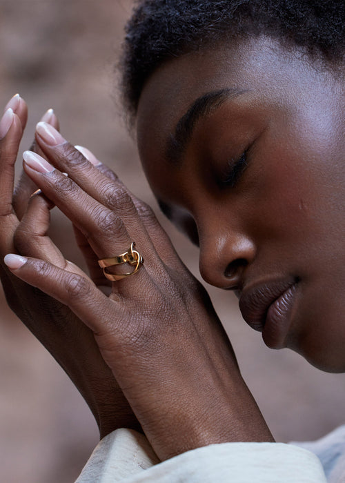 Bague éole - Dorée à l’or 24 carats